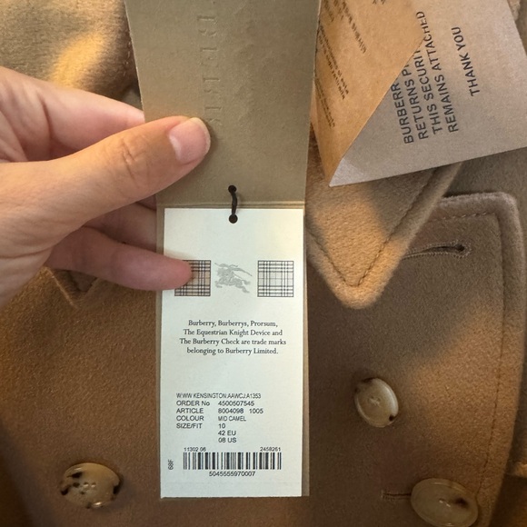 Burberry Long Cashmere Blend Kensington Trench Coat - Picture 2 of 2